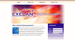 Desktop Screenshot of exelanpharma.com